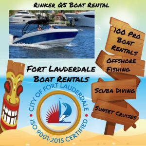100 Pro Boats ⛵🎣🐟 Rental Service Tiki Cruise Fort Lauderdale Florida